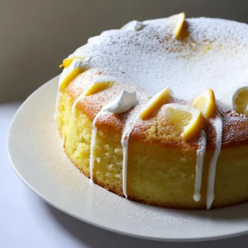 Prompt: Lemon cake
