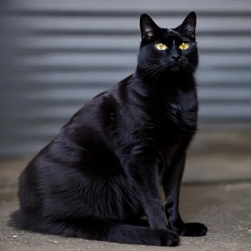 Prompt: Black cat 