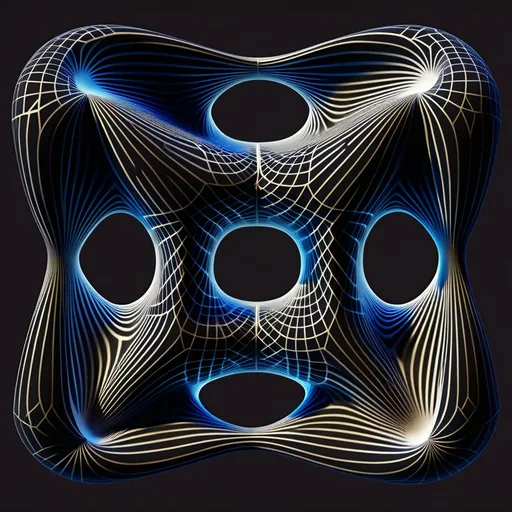 Prompt: latent manifold, geometric feature, activation space.