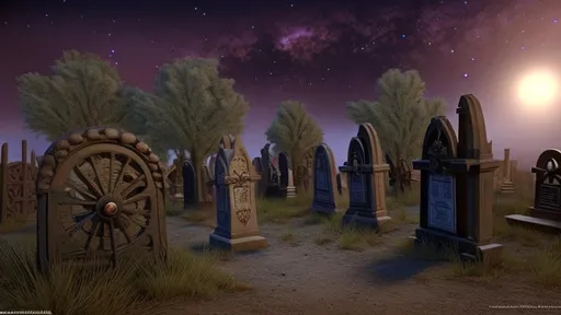 Prompt: Old West graveyard at night, Midnight Lighting, Photorealistic, Film Quality, Hyper Detailed, Intricate Details