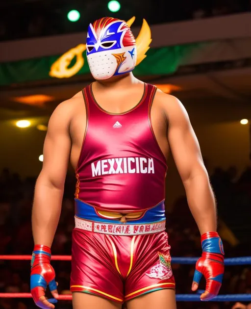 Prompt: Lucha Libre de Mexico.