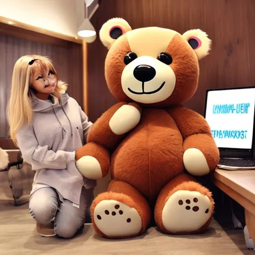 Prompt: cute bear mascot
