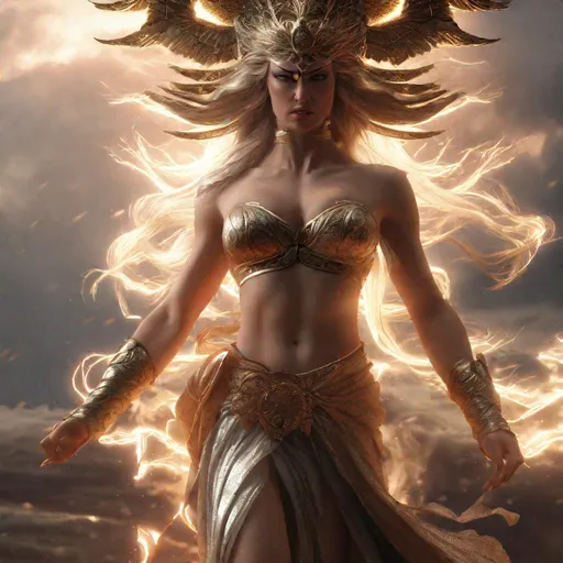 Prompt: Wrath of Female Goddess, Angry Goddess, photorealistic render