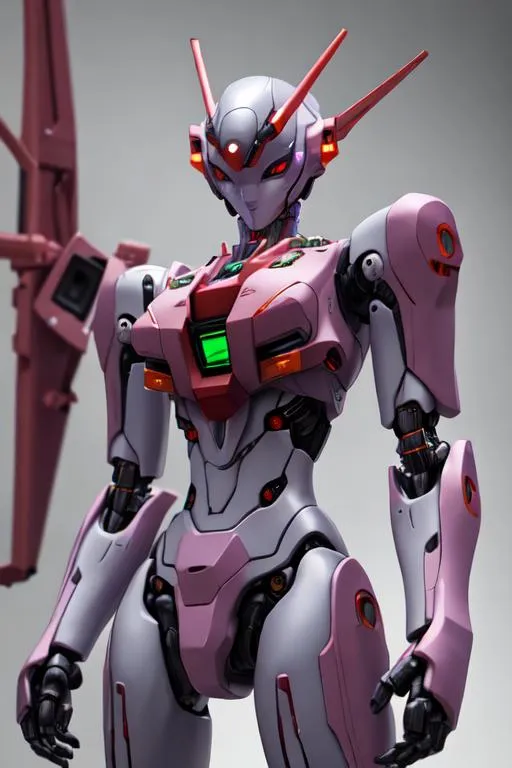 Prompt: japan anime robot look like	"	Evangelion Unit 01", random pose, random background

vintage, miniature. (high detailed skin:1.2), 8k uhd, dslr, soft lighting, ideal human, high quality, film grain, Fujifilm XT3, hyper realistic, detailed head