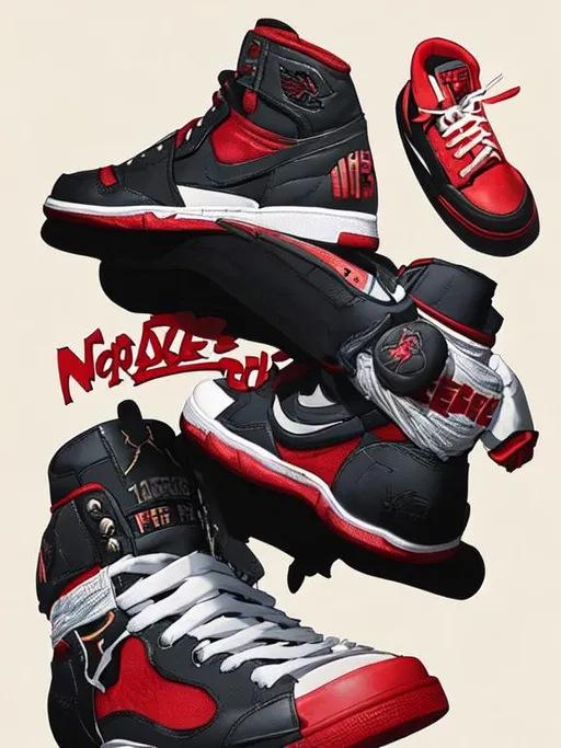 Prompt: 
Michael Jordan's trainers sell for record $2.2m

wojapes, harambe, monkey,   selica , pepsi, joycons 
emojis, 80's hard military sci-fi style, dark 80's fantasy movie art style, 80's anime, 4k, basketball, shoes, millions of dollars , 
