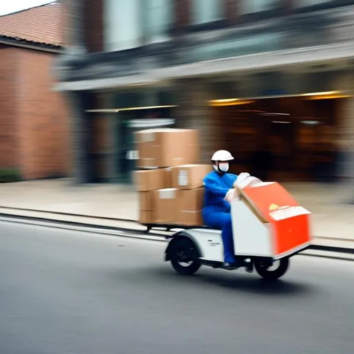 Prompt: A delivery is very fast