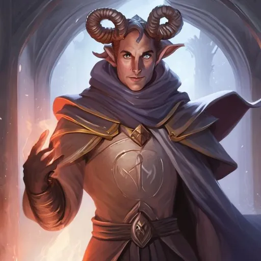 Prompt: Tiefling cleric 
