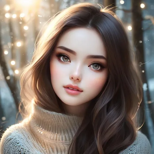 Prompt: Closeup portrait of a beautiful German woman , smooth soft skin, big dreamy eyes, beautiful intricate colored hair, symmetrical, anime wide eyes, soft lighting, detailed face,lantern in hand, cold forest, camp fire , smaley black background, black dress , by makoto shinkai, stanley artgerm lau, wlop, rossdraws, concept art, digital painting, looking into camera
4k, HDR, oil painting, hyper realistic, realism , sophisticated 