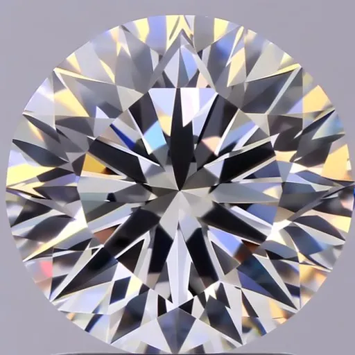 Prompt: view from inside a brilliant cut diamond