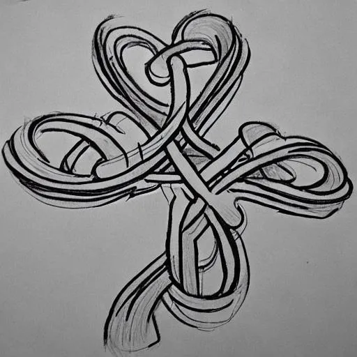 Prompt: draw me a 
detailed cloverleaf