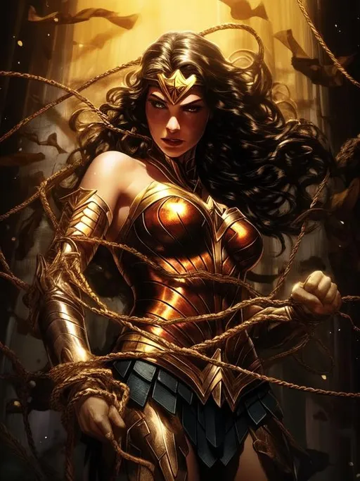 Prompt: Wonder Woman Warrior