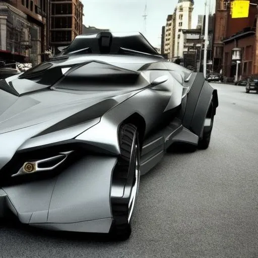 Prompt: Future Batman car