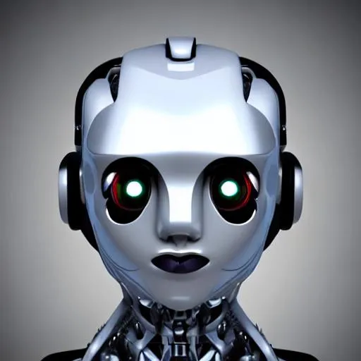 Prompt: artificial  intelligence robot head