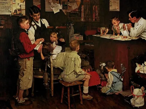Prompt: Norman Rockwell 
