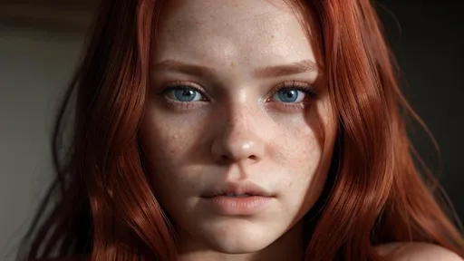 Prompt: Redhead girl with long hair 8k resolution insanely detailed, hyper realism, life-like, photo realistic, 64k, full body, symmetrical eyes