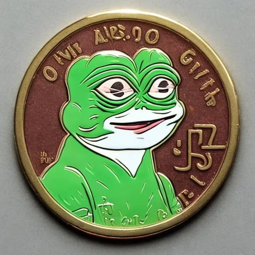 Prompt: Pepe coin, surprise me