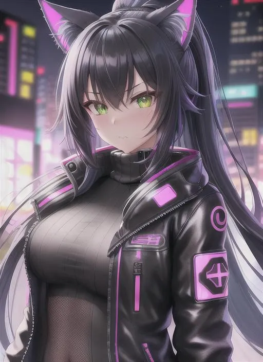 Anime Girl Purple Eyes Cyberpunk, anime-girl, anime, cyberpunk, artist,  artwork, HD wallpaper