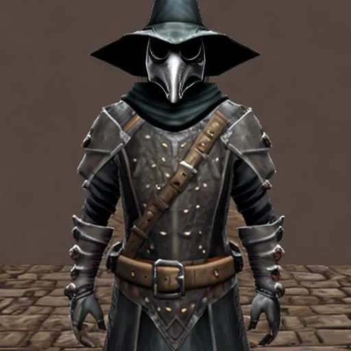 Prompt: Plague doctor armor