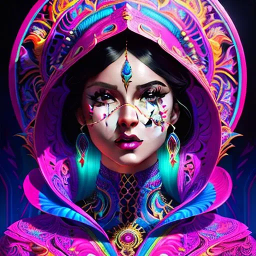 Prompt: 🎨✨*A beautiful woman as a Hyper detailed ultra sharp, trending on artstation, vibrant aesthetic, bloodwave, colorful, psychedelic, ornate, intricate, digital painting, concept art, smooth, sharp focus, illustration, anthropomorphic alien, art by artgerm and greg rutkowski and h. r. giger, 8 k✨🎨
