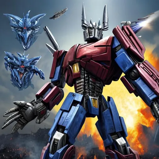 Prompt: Transformers : autobots vs Decepticons ultimate War in 3d

