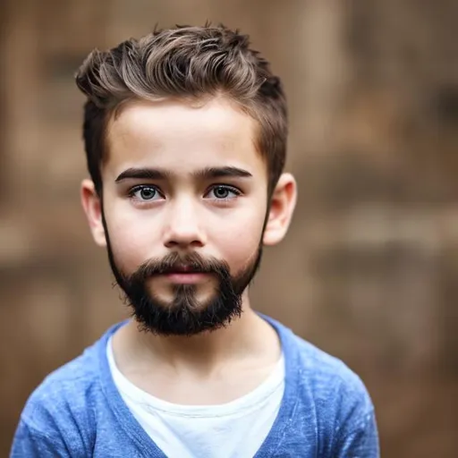 Prompt: a boy with beard