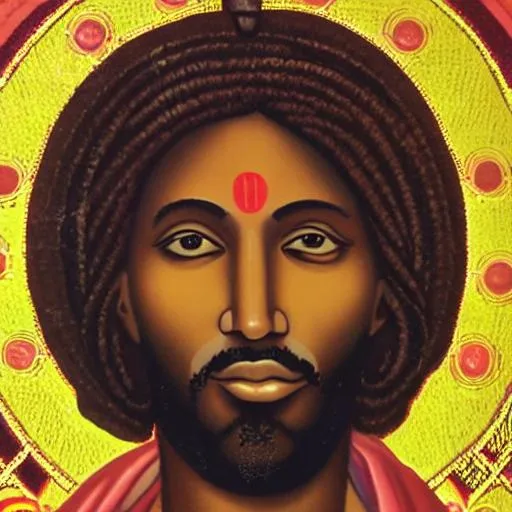 Prompt: Holy Presence: Black Jesus