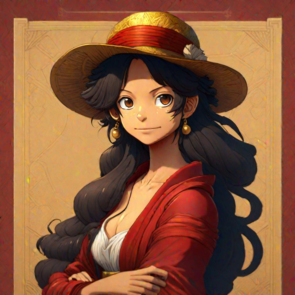 ArtStation - Monkey D Luffy Red moon