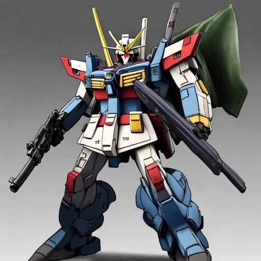 Prompt: World war 2 American Gundam