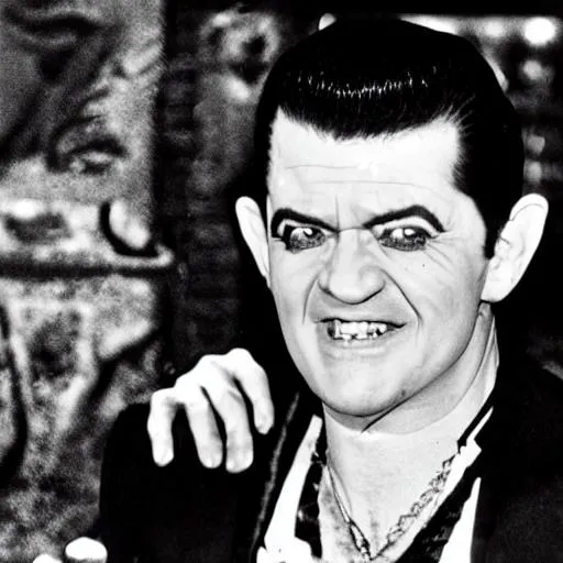 Prompt: eddie munster is a skid row drunk