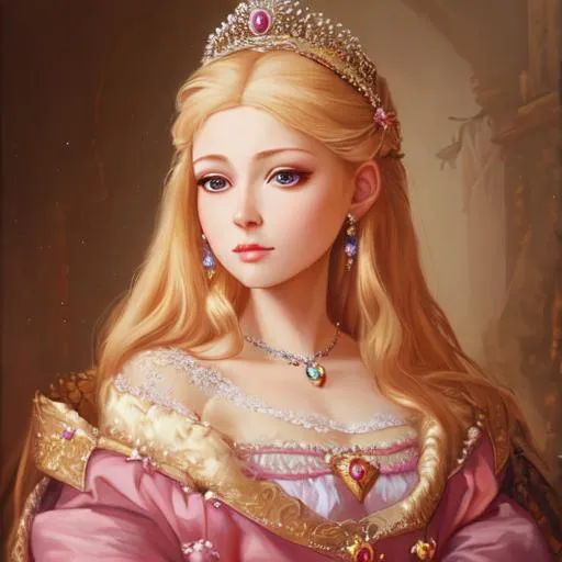 Prompt: Oil painting, Princess, beautiful, highly detailed, 8k