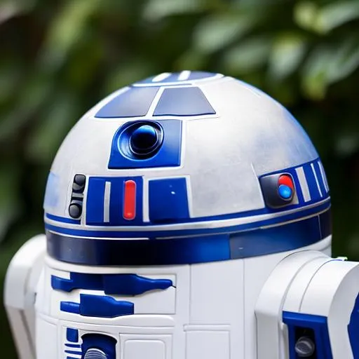 Prompt: RAW photo, realistic photo of R2D2, (high detailed skin:1.2), 8k uhd, dslr, soft lighting, high quality, film grain, Fujifilm XT3