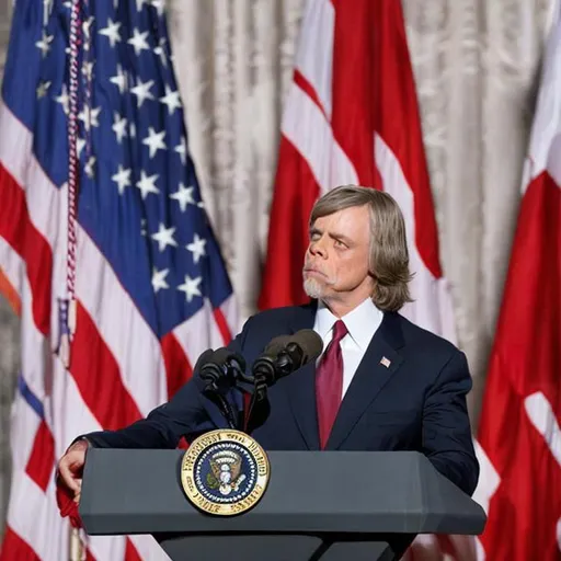 Luke Skywalker as president of the United States OpenArt