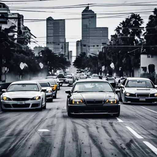 Prompt: street race