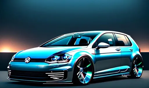Volkswagen Golf Mk7 Light-Tron Tune Glows in the Dark