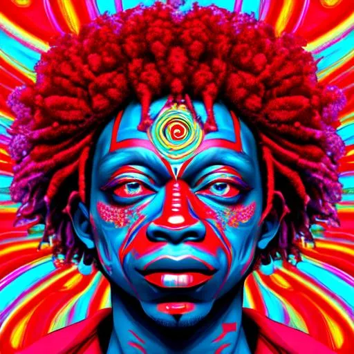 Prompt: trippie red Psychedelic Art
 


