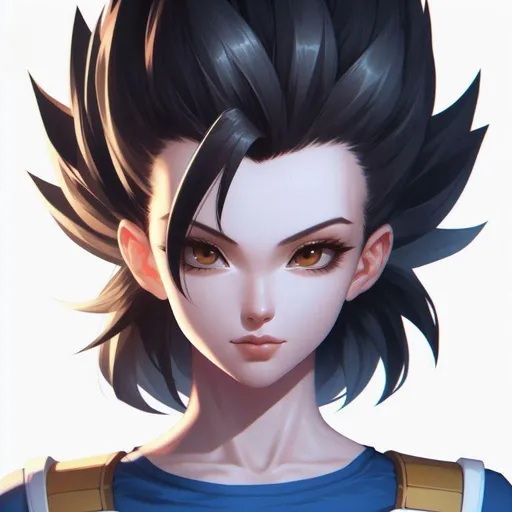 Prompt: Vegeta but...as a girl?