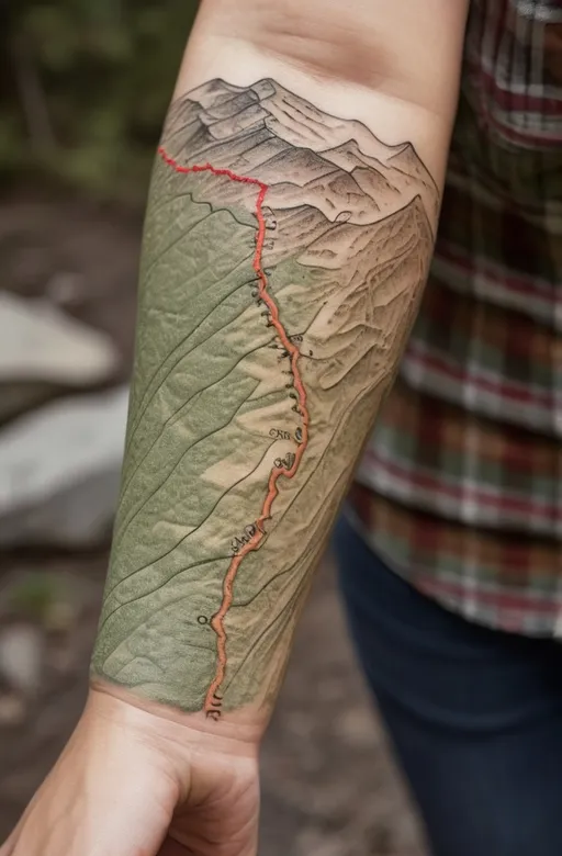 1. Topographic Map of Your Favorite Trail