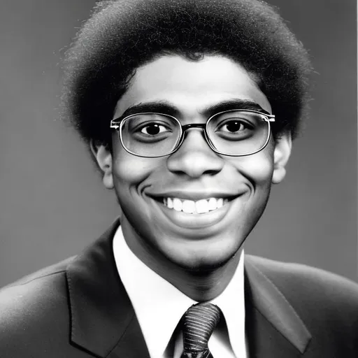 Prompt: photographic image ofa young thomas Sowell head shot 