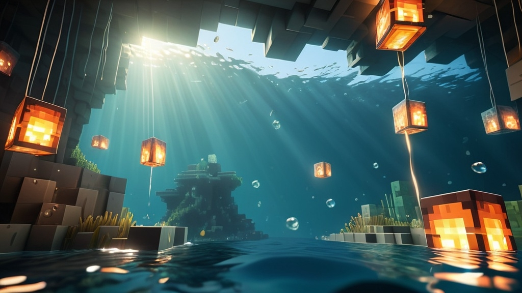 Prompt: A cinematic, ultra-detailed Minecraft scene,...