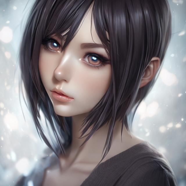 Semi realistic, anime woman, vamipre | OpenArt