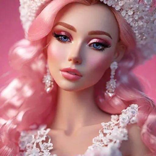 Prompt: unreal engine, tilt-shift technique, high quality full body photo of a woman n Barbie style, very highly detailed perfect form intricately painted, pink and white colours, intricate exquisite face, realistic photo, high quality, supermacro,, in perfect studio lighting, supermacro objective, with , best contrast, octane render