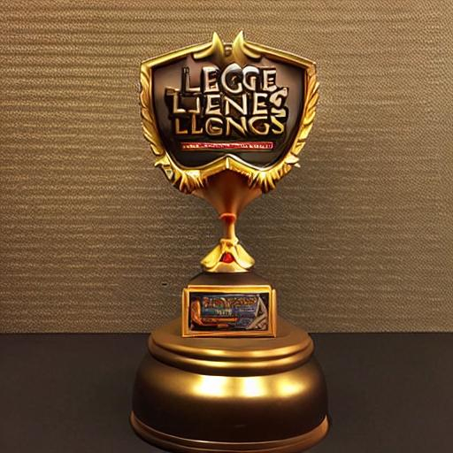 bronze league of legends gaming trophy OpenArt