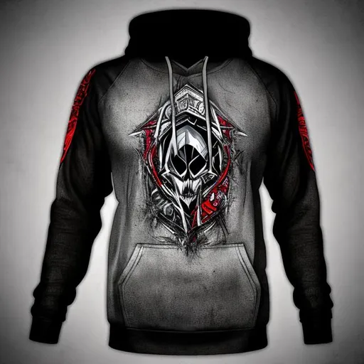 Prompt: Assassi•Nation hoodie design