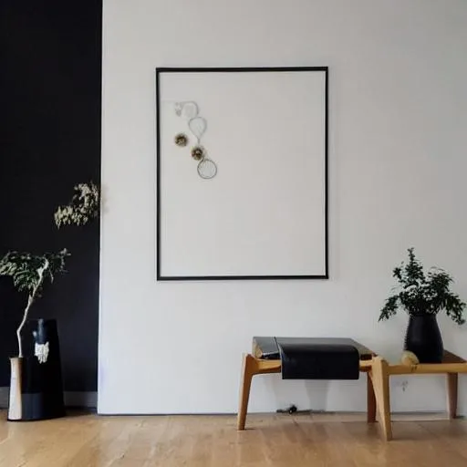 Prompt: Scandinavian, minimalist decorative art