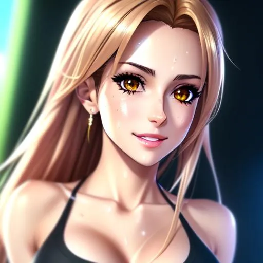 Prompt: semi-realistic anime girl, skin highlights, hair highlights, sweat,
blushing, movie scene, adult researcher, glamour, cleavage,
wonderful face, very detailed face, extremely detailed face, highly detailed face, kissy face, happy,
perfect face, perfect eyes, perfect teeth, perfect body, perfect anatomy, beautiful body, trending on instagram, trending on tiktok, trending on artstation, trending on cgsociety, white sclera,
photorealistic, masterpiece, cinematic, 16k artistic photography, epic, drama, 
romance, glamour, beauty, 
cinematic lighting, dramatic lighting, insanely detailed, soft natural volumetric cinematic lighting, award-winning photography, rendering, hd, high definition, 
highly detailed