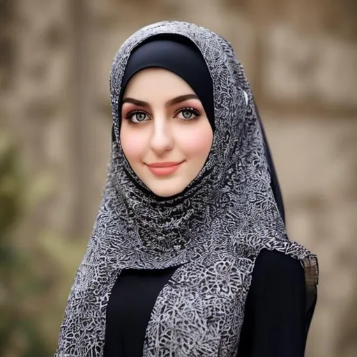 Prompt: turkish hijab girl 