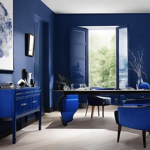 Prompt: One of the richer dark blue shades on our list, ultramarine blue is a very popular hue, combining some of the brightness of electric blue with hints of black.

This all-encompassing shade is ideal for companies hoping to convey a sense of luxury and stability. It could also be a fantastic color for a range of products, including cars.