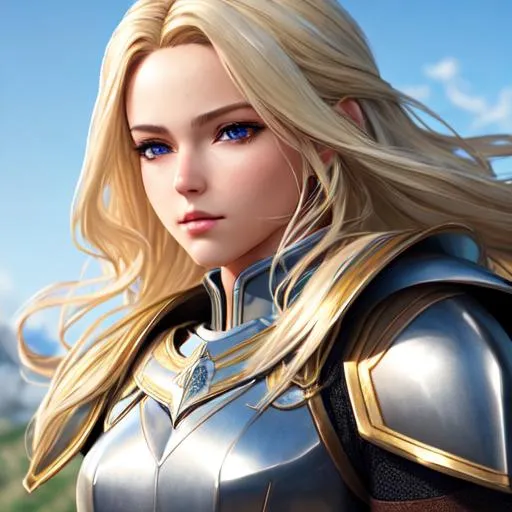 extremely realistic, hyperdetailed, blonde hair knig... | OpenArt