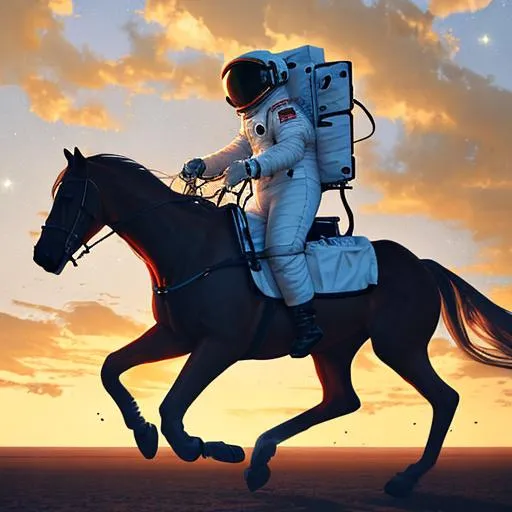 Prompt: astronaut riding a horse