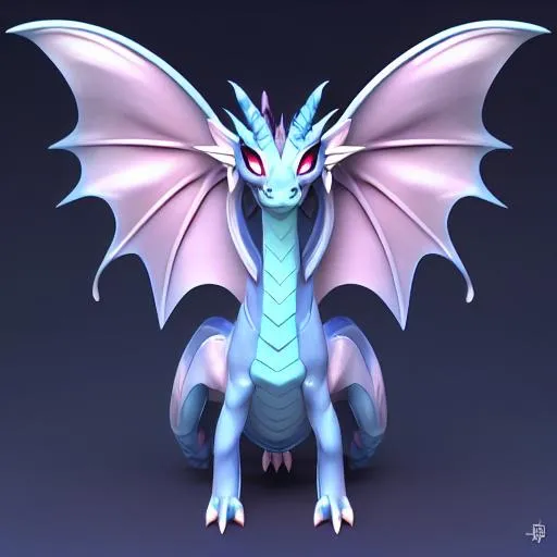 Prompt: Tiny cute blue dragon , two of small transparent wing on back spine, standing character, soft smooth lighting, soft pastel colors, 3d blender render, polycount, modular constructivism, Disney style, physically based rendering, square image, body proportions, realistic, western dragon, detailed, super realistic, ring light, indoor, pastel, side, forest, movie poster, wide
